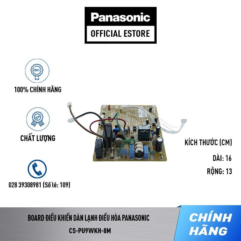 Board điều khiển dàn lạnh điều hòa Panasonic Model CS-PU9WKH-8M - Bo máy lạnh Panasonic Model CS-PU9WKH-8M