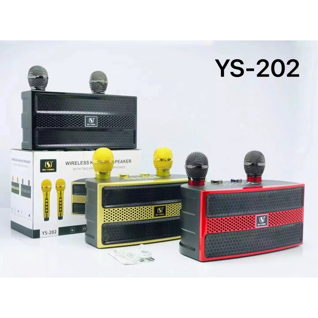 Loa karaoke bluetooth YS 202 - Tặng kèm 2 micro không dây Loa karaoke Su Yosd YS-202 Loa karaoke bluetooth YS 202 - Tặng kèm 2 micro { LOA HOT } Loa Bluetooth Karaoke SU-YOSD YS-202 Loa Karaoke Bluetooth YS 202 Kèm 2 Micro Không Dây