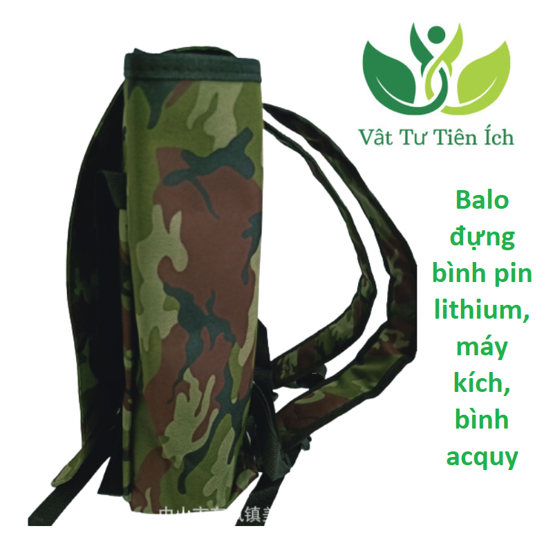 Balo chống thấm nước đựng bình pin lithium, bình acquy, máy kích chất lượng tốt