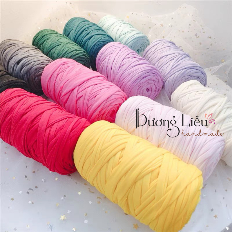 Sợi Vải T-Shirt Yarn Việt Nam Bảng Màu Trơn 250g