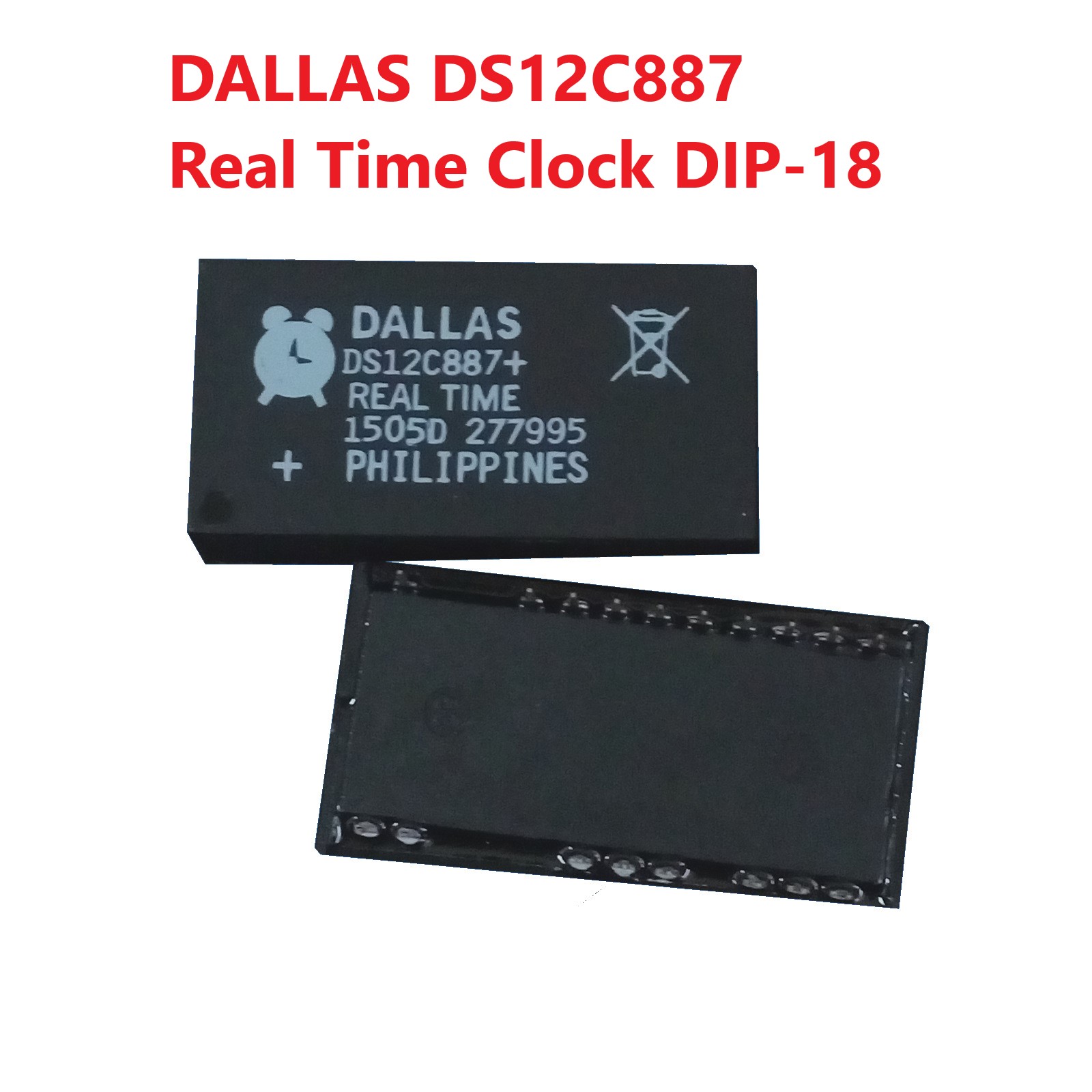 DALLAS DS12C887 Real Time Clock DIP-18 Đồng Hồ Thời Gian Thực, IC Đồng Hồ Thời Gian Thực DS3231 SOP-16 Chân Dán SMD