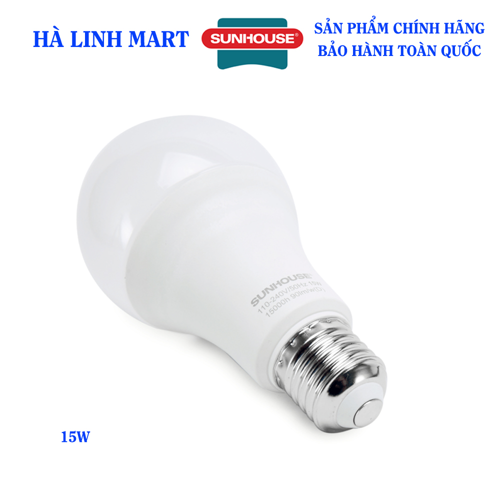 Bóng đèn led sunhouse she-leda60al-a15w - bóng đèn siêu sáng, siêu tiết kiệm điện