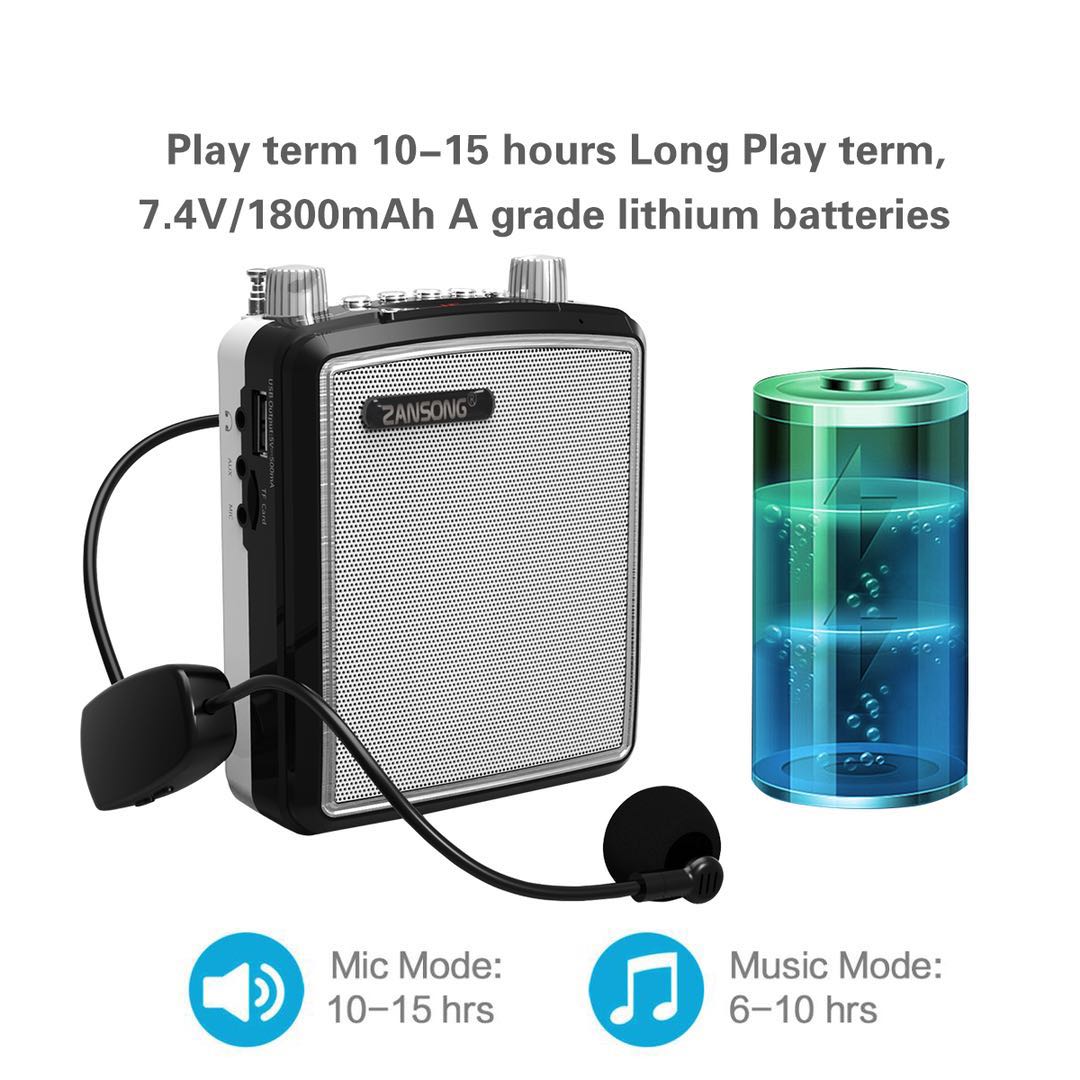Loa Trợ Giảng Không Dây Cho Giáo Viên, Loa Trợ Giảng Zansong M88 Kèm 1 Mic Không Dây, Sản Phẩm Có Chất Lượng Khá Tốt Với Nhiều Tiện Ích: Trợ Giảng - Nghe Nhạc - Nghe Radio.... Kết Nối Bluetooth Với Các Thiết Bị.