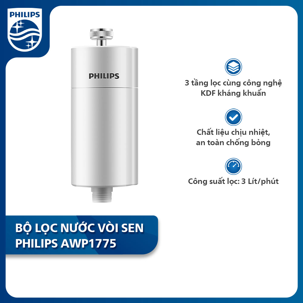 Bộ lọc nước vòi sen philips awp1775