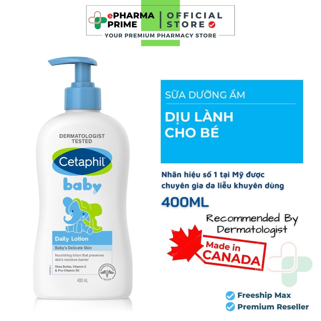 Cetaphil baby daily lotion - sữa dưỡng da cetaphil baby daily lotion cho bé 400ml