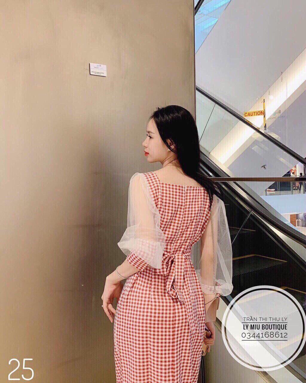 [HCM]ĐẦM CARO TAY PHỐI LƯỚI SIÊU DỄ THƯƠNG AD