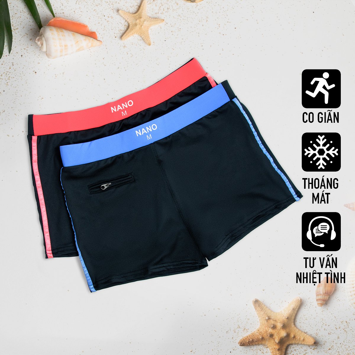 Quần bơi body, ôm sát người không thấm nước, mặc đi biển, mặc ngủ