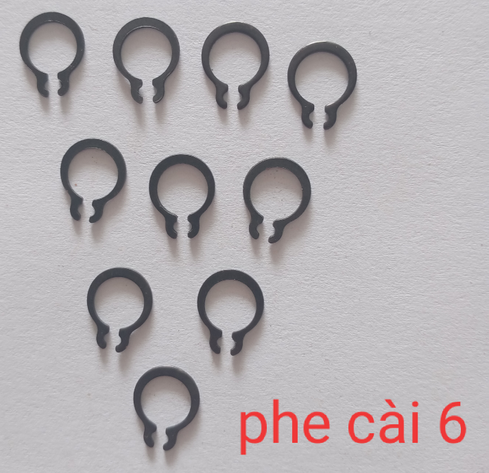 (Giá sỉ) 10 phe cài kích thước 6mm, 8mm, 9mm, 10mm, 11mm, 12mm, 17mm, 18mm, 20mm