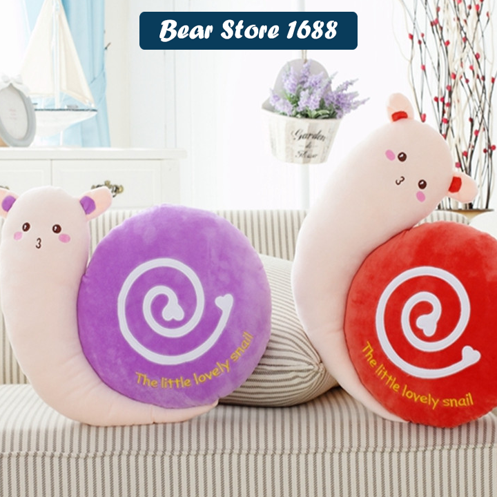 Gấu Bông Ốc Sên Cảm Xúc Lật Mặt  Siêu Hot  siêu xinh, chất liệu vải 4 chiều cao cấp