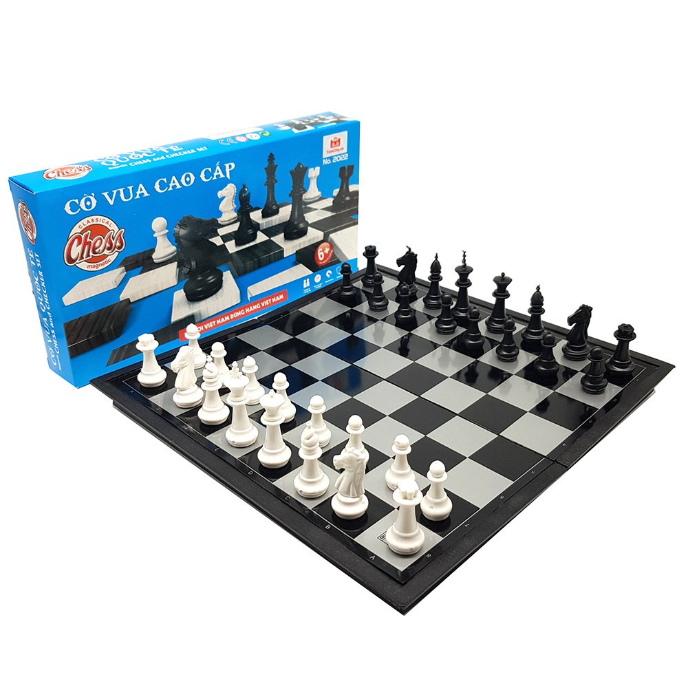 Cờ vua nam châm hộp xanh cao cấp nhiều size lựa chọn - Hàng Việt Nam cao cấp