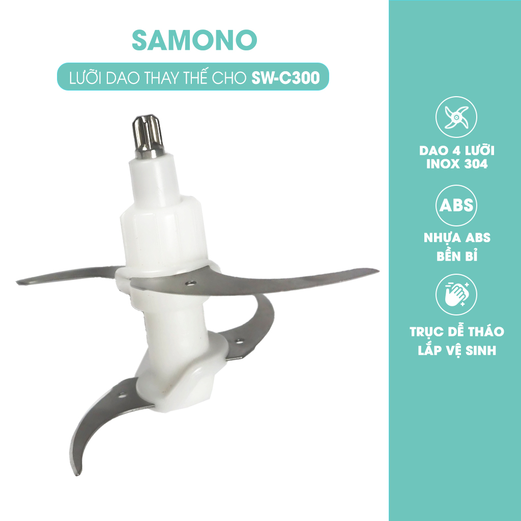 Lưỡi dao thay thế - phụ kiện máy xay thực phẩm đa năng 2L SAMONO SW-C300 - Hàng Chính Hãng