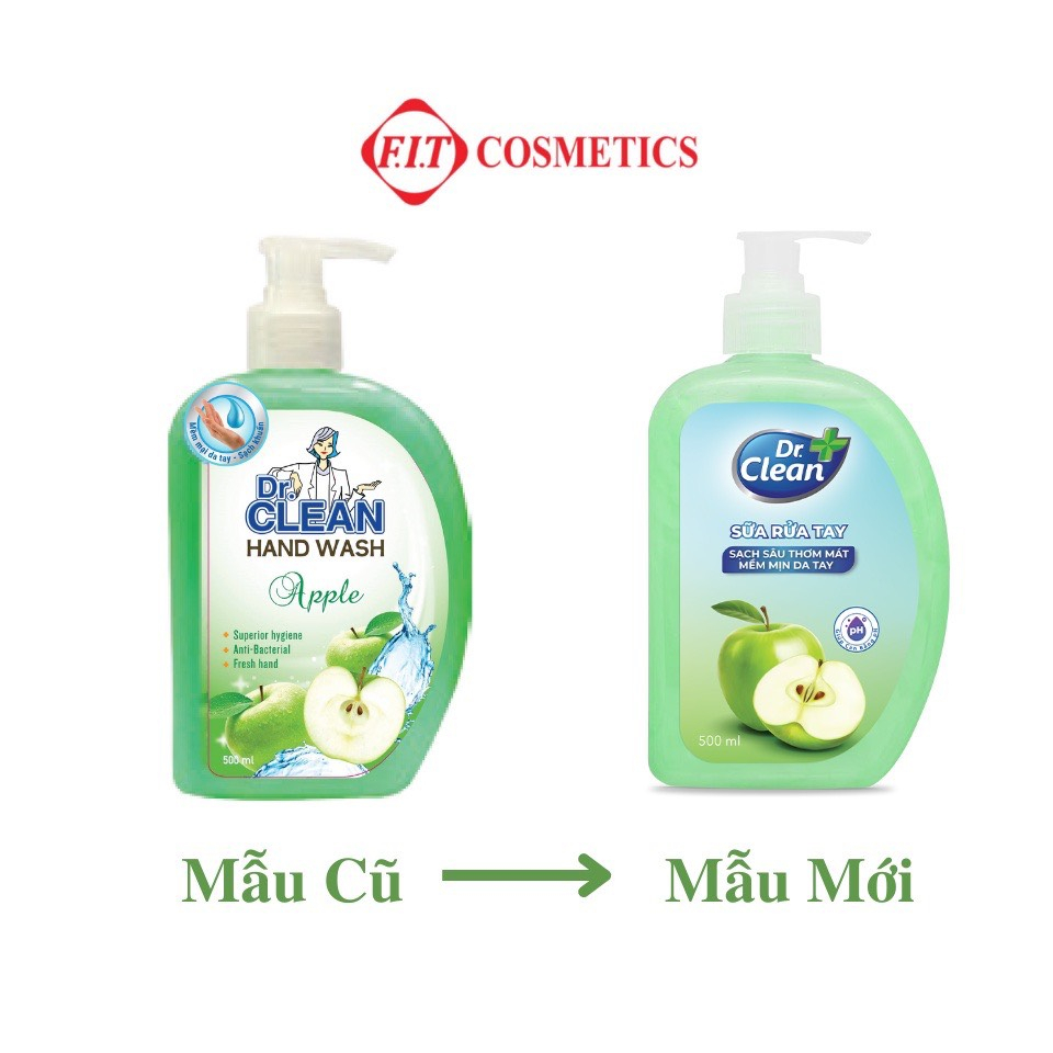 [ HCM] Sữa rửa tay Dr Clean 500ml hương dịu nhẹ- Diệt khuẩn và bảo vệ da tay