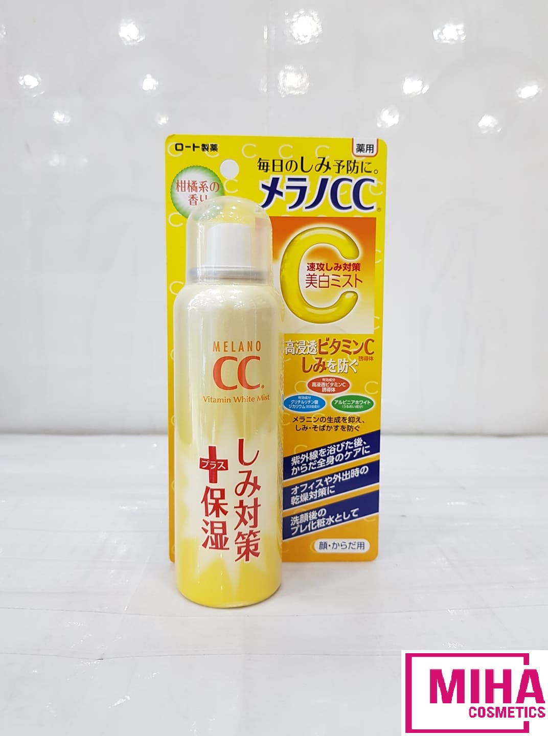 Xịt khoáng dưỡng trắng da chống thâm nám melano cc whitening mist 100g nhật bản