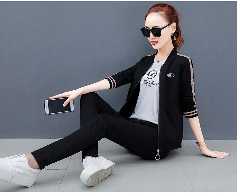 [HCM]Set 3 món bộ đồ thể thao phối sọc  TT280