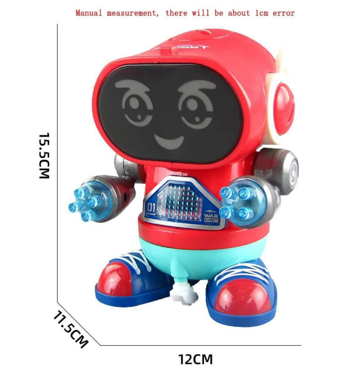 Robot đi bộ xoay theo nhạc có đèn 7 màu hot hit
