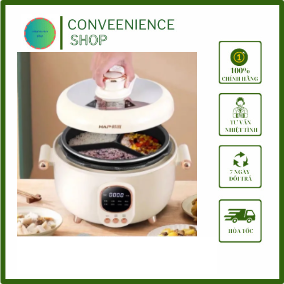 Hap Multi-Purpose Pressure Cooker 3 Compartments 4L - Goods - 12 Month Warranty