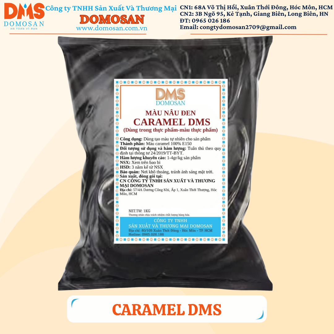 Màu caramel- tạo màu nâu đỏ cho giò bò