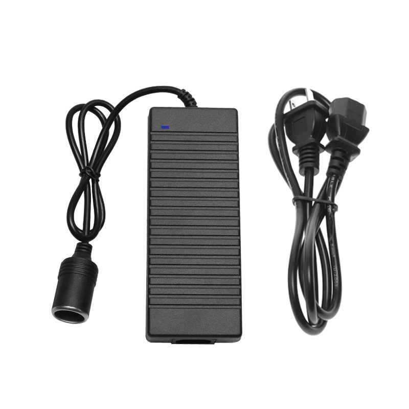 Bộ Chuyển Đổi Nguồn Điện 220V Sang 12V Đầu Cắm Ô Tô 12V/10A 120W cho Máy Bơm Lốp Tủ Lạnh Mini Máy Hút Bụi Mini