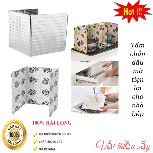 Tấm chắn dầu mỡ, tấm chắn gió bếp ga chống cháy cực tiện lợi , Miếng nhôm dùng che chắn văng dầu mỡ cho nhà bếp
