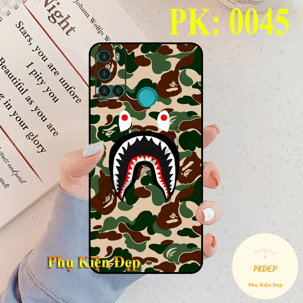 Ốp lưng Vsmart Joy 4 dẻo đen in hình Ba_pe Shark