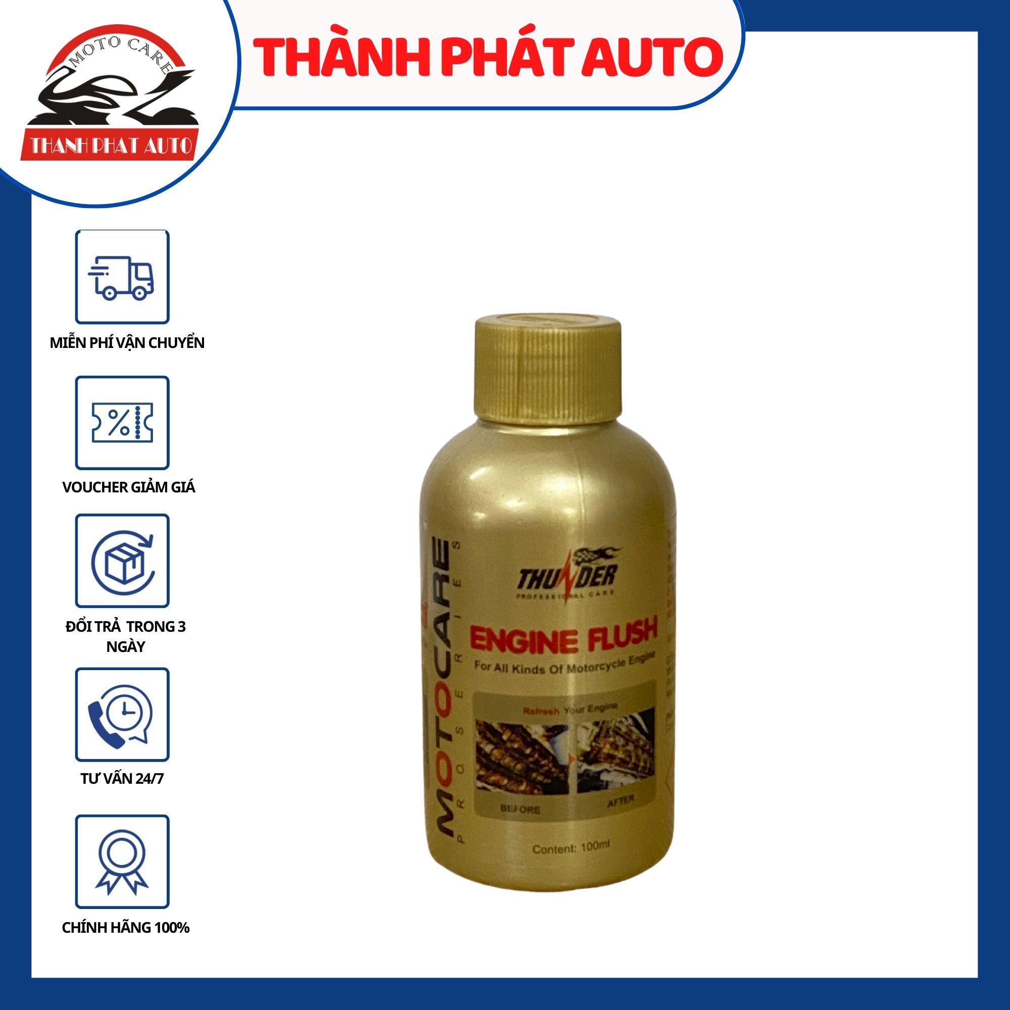 Súc rửa Nhớt trong động cơ Engine Flush 100ML các hãng Willf1, Zeus, Thunder giúp động cơ sạch mảng bám, tẩy cặn bẩn