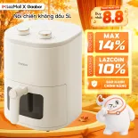 Nồi chiên không dầu Gaabor AF-45M01A 5L 1350W mặt kính trong suốt vừa gà 1.5kg điều chỉnh nhiệt độ hẹn giờ - Bảo hành 12 tháng