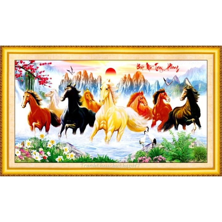 tranh thêu chữ thập 3D MÃ ĐÁO THÀNH CÔNG LV3294(125*63cm)