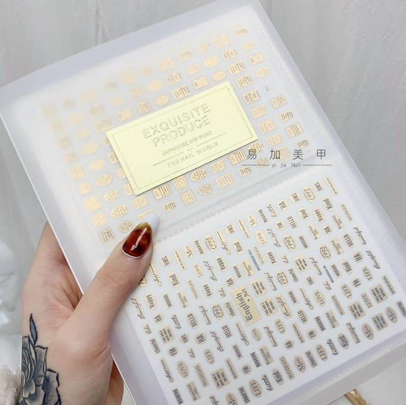 Sổ đựng sticker , quyển album trưng mẫu sticker trong suốt