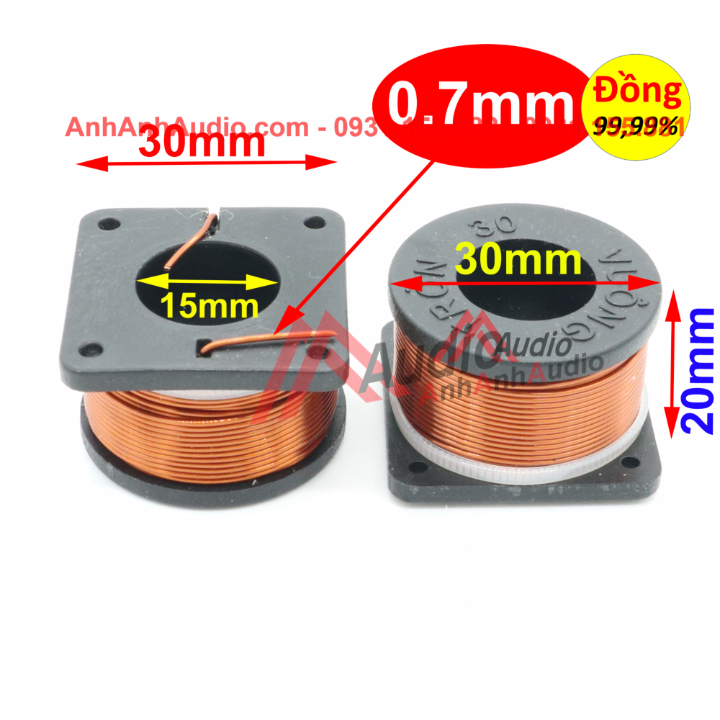 Cuộn cảm 0.25 henry dây đồng  0.7mm   giá 01 cái