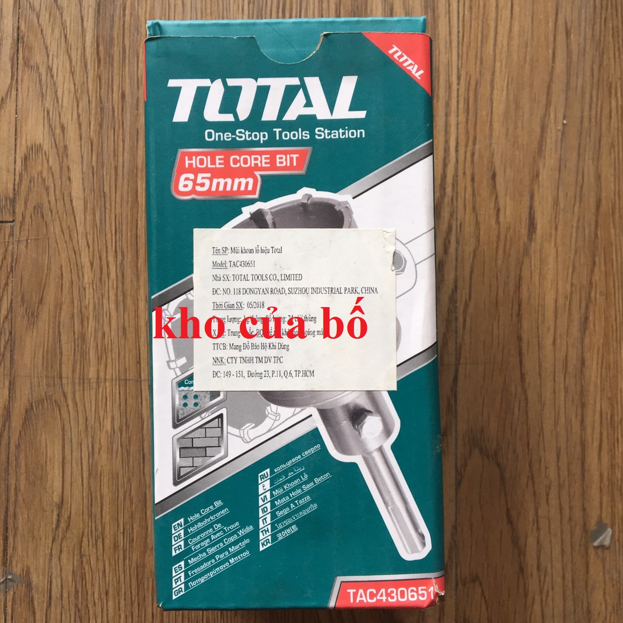Mũi khoan lỗ total vtac430651