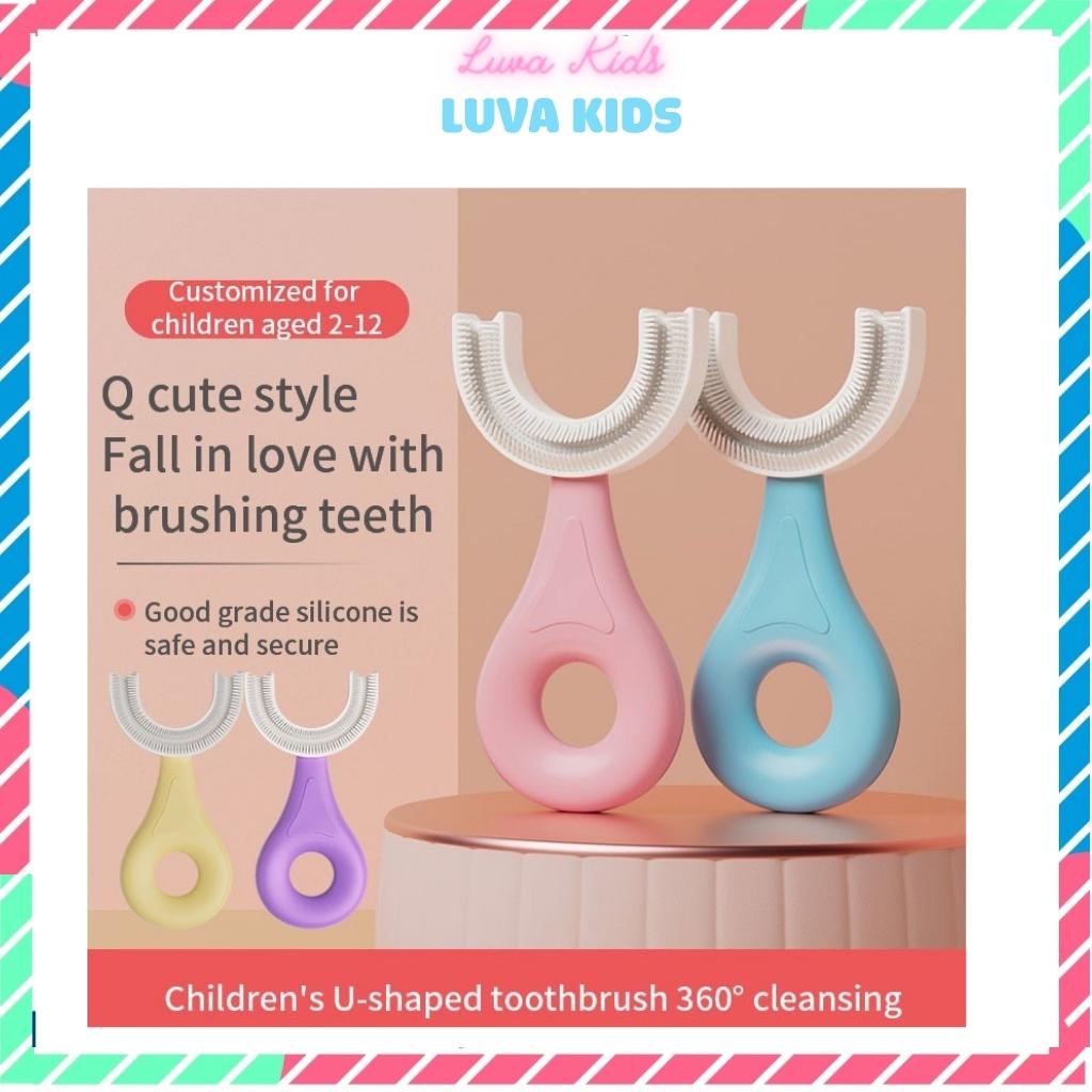 Bàn chải đánh răng silicone hình chữ U cho bé Luva Kids