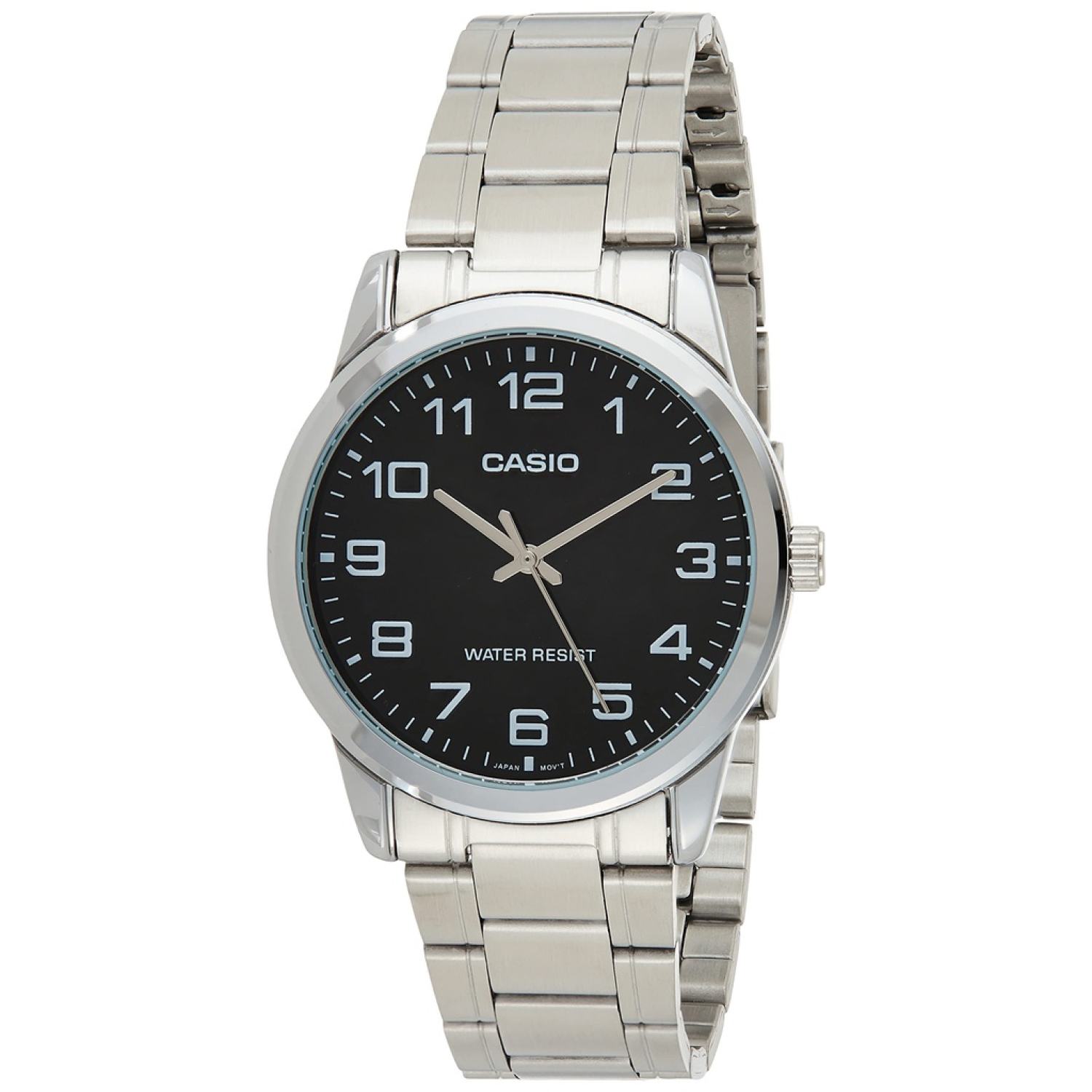 Đồng hồ casio nam chính hãng, đồng hồ casio mtpv001d - 1b dây thép không gỉ fullbox.