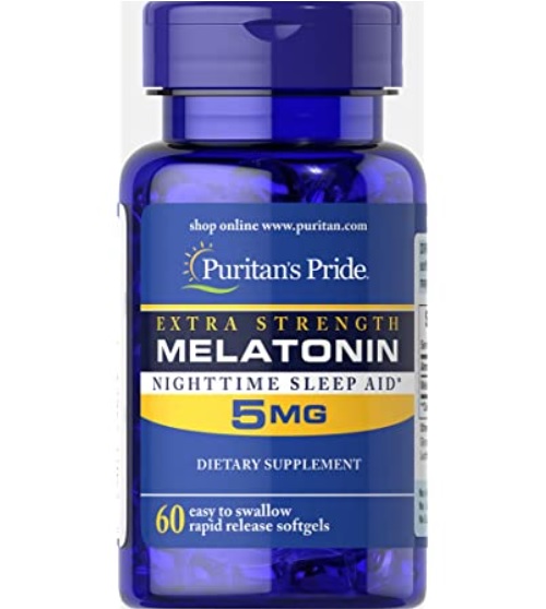 Viên uống giúp ngủ ngon Puritan s Pride Melatonin 5 mg size 60v