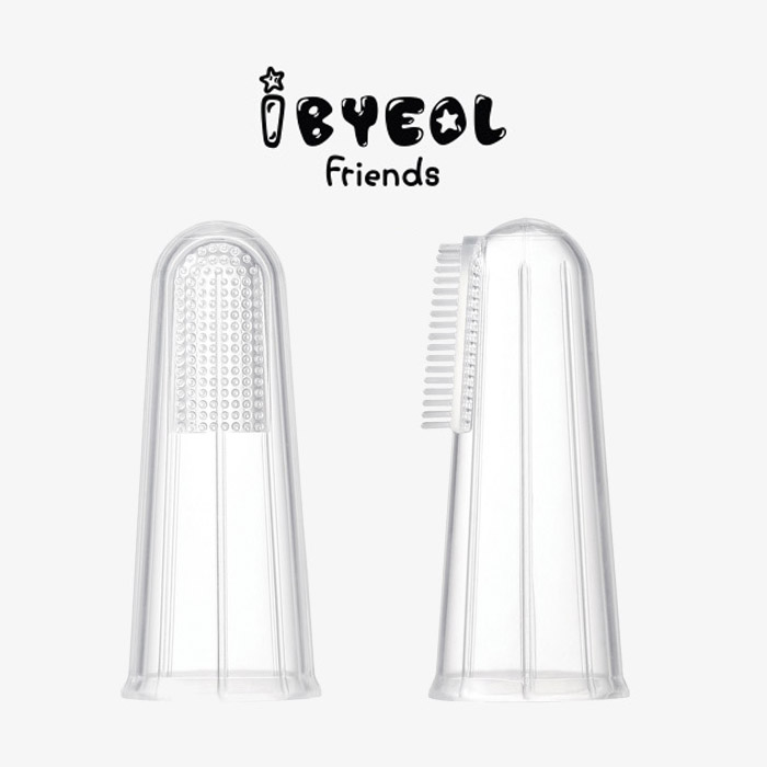 [HCM]Bàn chải rơ lưỡi xỏ ngón IBYEOL Friends JuJu lông bàn chải mềm (chính hãng Hàn Quốc)