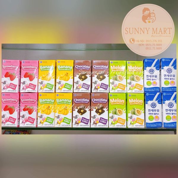 Sữa tươi yonsei hàn quốc 190ml cho bé từ 1y+