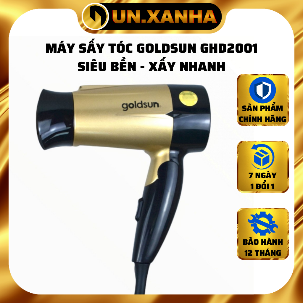 Máy sấy tóc goldsun ghd2001 siêu bền xấy nhanh bảo hành 12 tháng 7 ngày 1 đổi 1