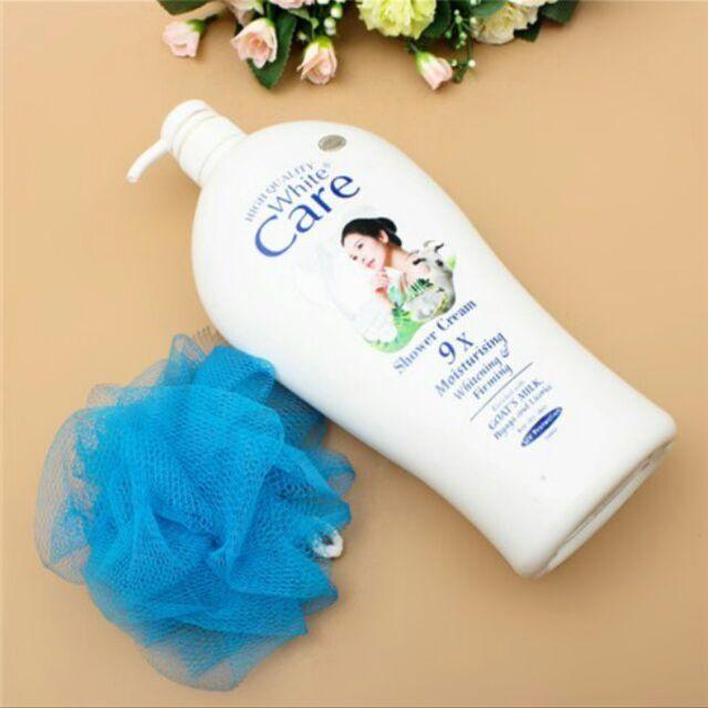 Sữa Tắm Dê White Care 9X (1200ml) Chứa Nhiều Dưỡng Chất Cần Thiết Giúp Da Luôn Mịn Màng, Trắng Sáng, Ngăn Ngừa Lão Hóa Da
