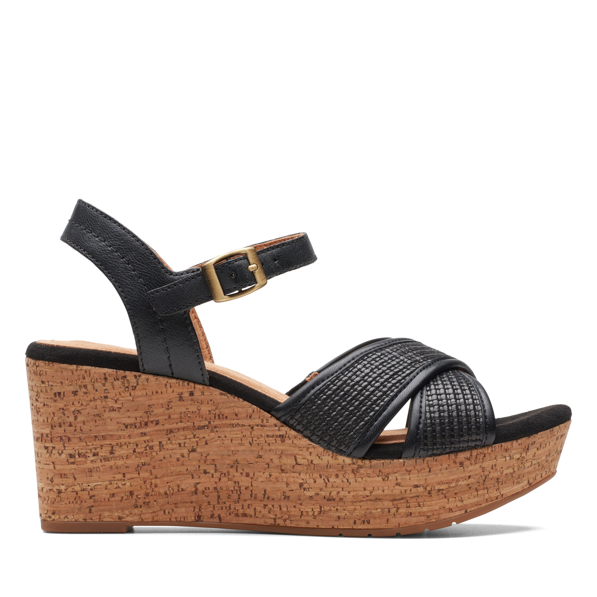 Giày Sandal Đế Xuồng Da Nữ Clarks - Elleri Plum