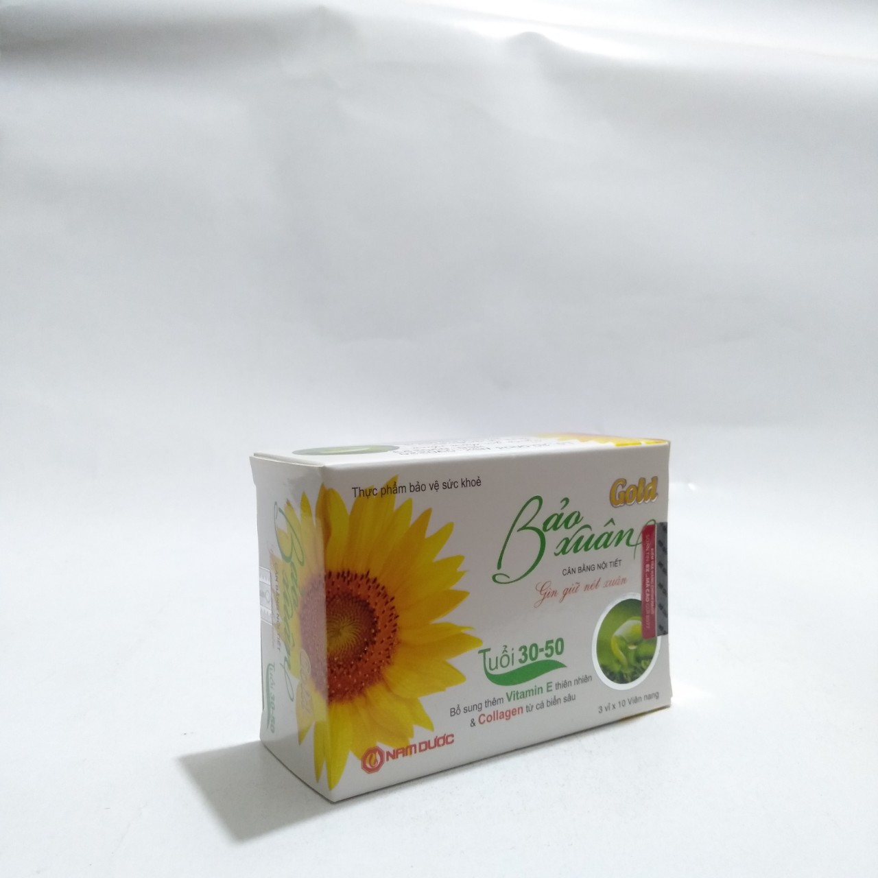 Bổ sung vitamin E tự nhiên, colagen, mầm đậu nành Viên uống Bảo xuân vàng 30-50 tuổi-Hộp 30 viên