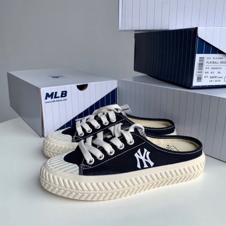 Giày Sục Sneaker Nữ MLB mule Playball