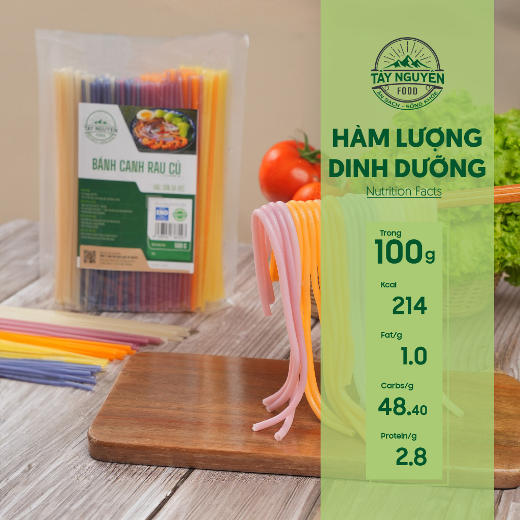 Bánh canh rau củ eat clean 500gr - tây nguyên food