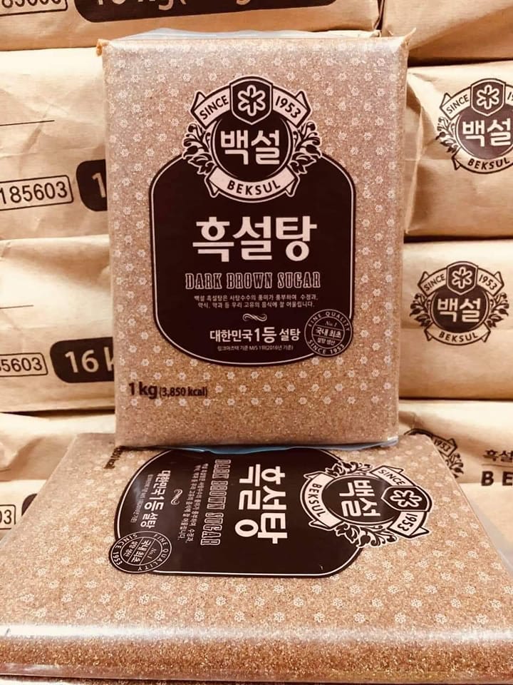 Đường đen Hàn quốc 1kg, làm trà sữa