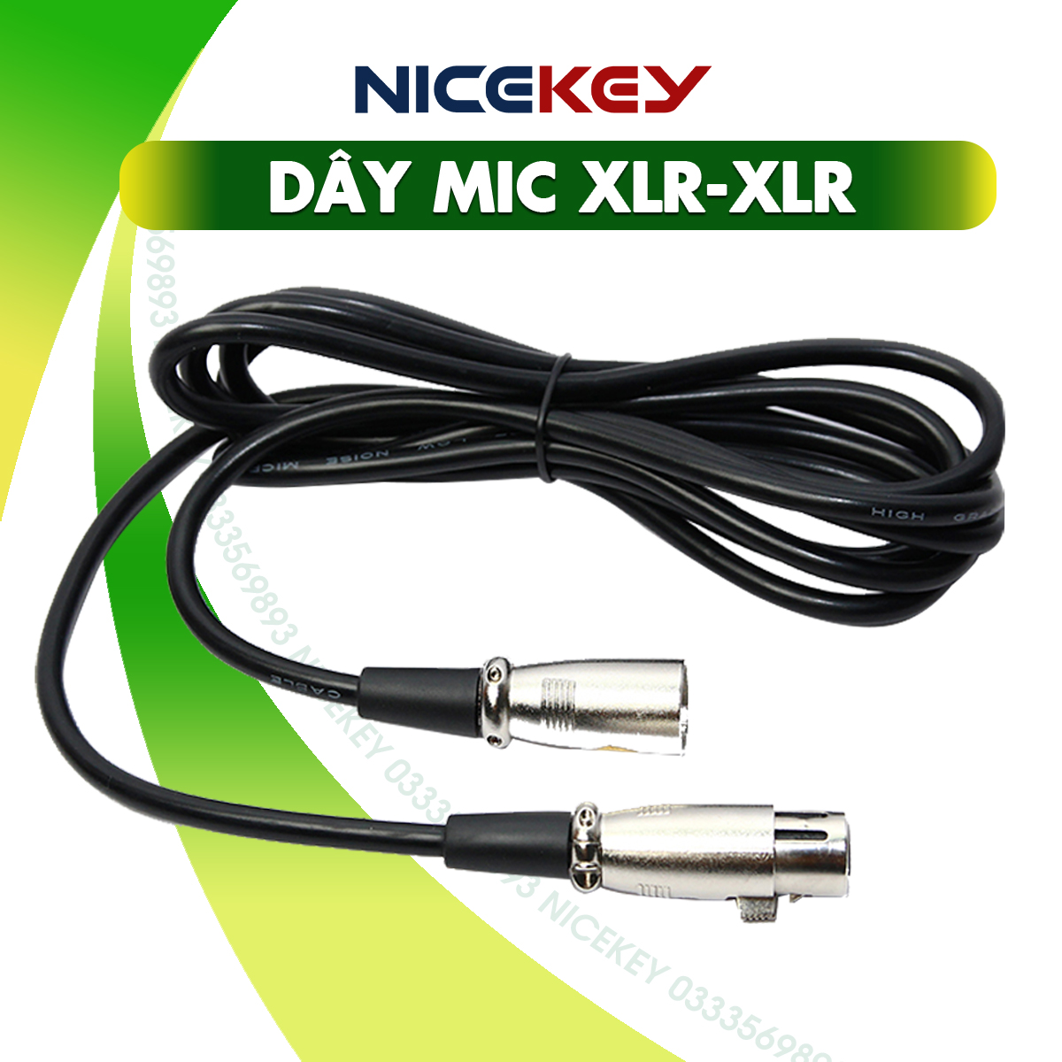 Dây cáp kết nối âm thanh chuẩn xlr-xlr , xlr-3.5 dài 3m, mic, micro, soundcard dùng kết nối,bảo hành 6 tháng