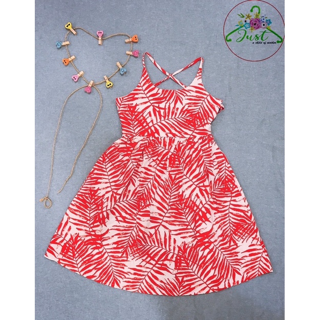 Váy Maxi 2 dây đi biển cho bé gái