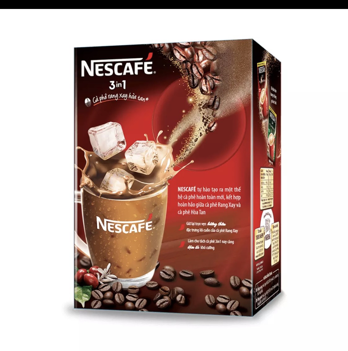 Cà phê sữa nescafe 3 in 1 đậm đà hài hòa hộp 340g