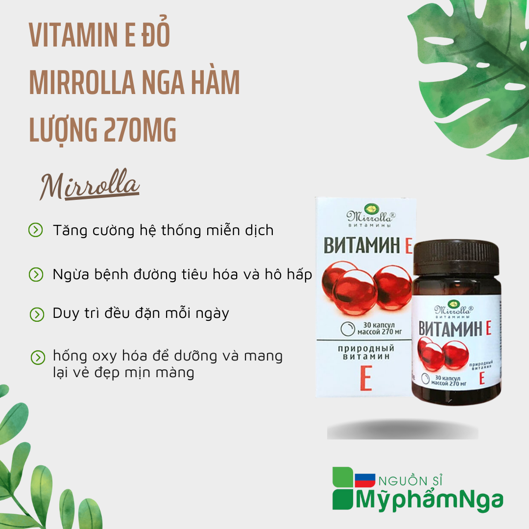 Vit e đỏ 270mr mirrolla nga