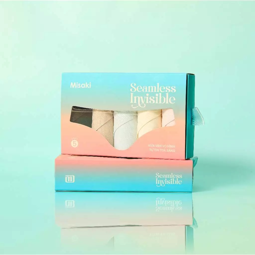 [Hàng mới về] Combo 5 Quần lót bikini nữ Misaki seamless- M1056
