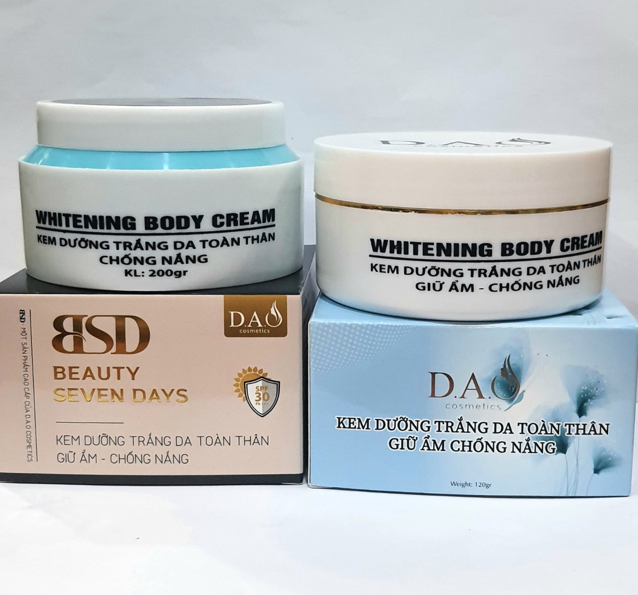 Kem dưỡng trắng da toàn thân - giữ ẩm -chống nắng