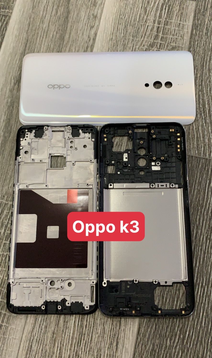 Bộ vỏ oppo k3 zin hãng