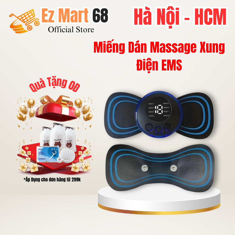 Miếng dán massage EMS xung điện 6 chế độ hỗ trợ làm giảm đau nhức vai gáy toàn thân phù hợp mọi lứa tuổi-máy massage xung điện miếng dán massage xung điện máy xung điện trị liệu miếng dán massage miếng dán xung điện miếng massage xung điện miếng dán máy m